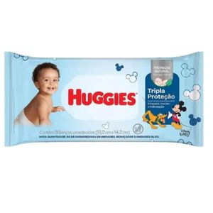 Lenço Umedecido Huggies Tripla Proteção Disney Baby 88 unidades