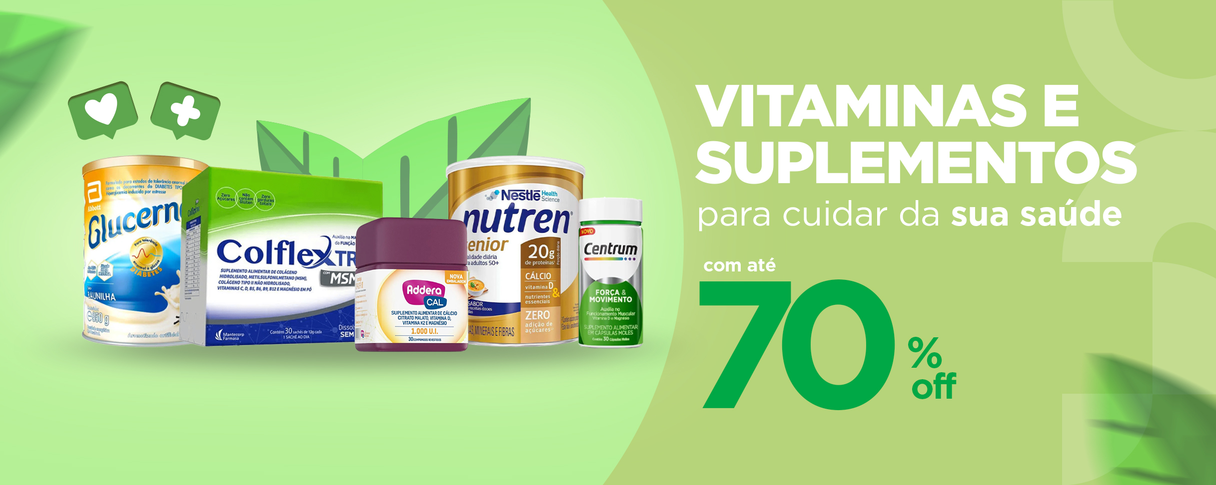 Vitaminas e suplementos para cuidar da sua saúd​