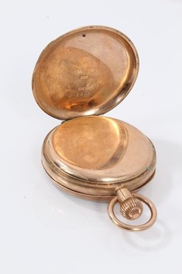 Lot 581 - 9ct gold pocket watch