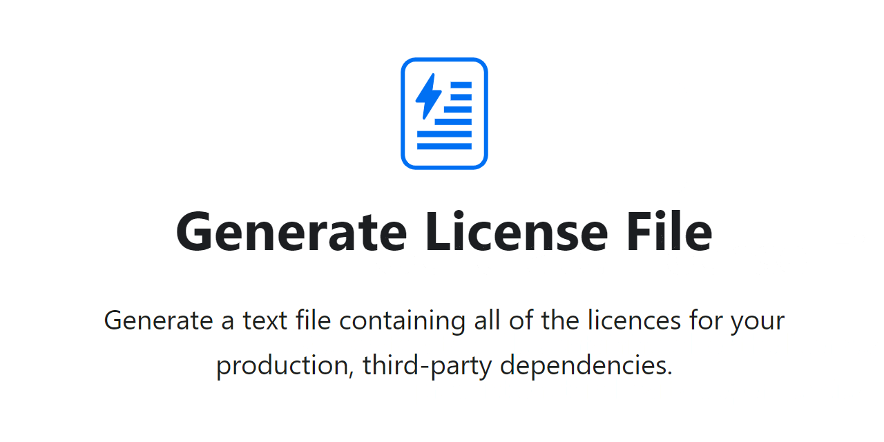 generate-license-file