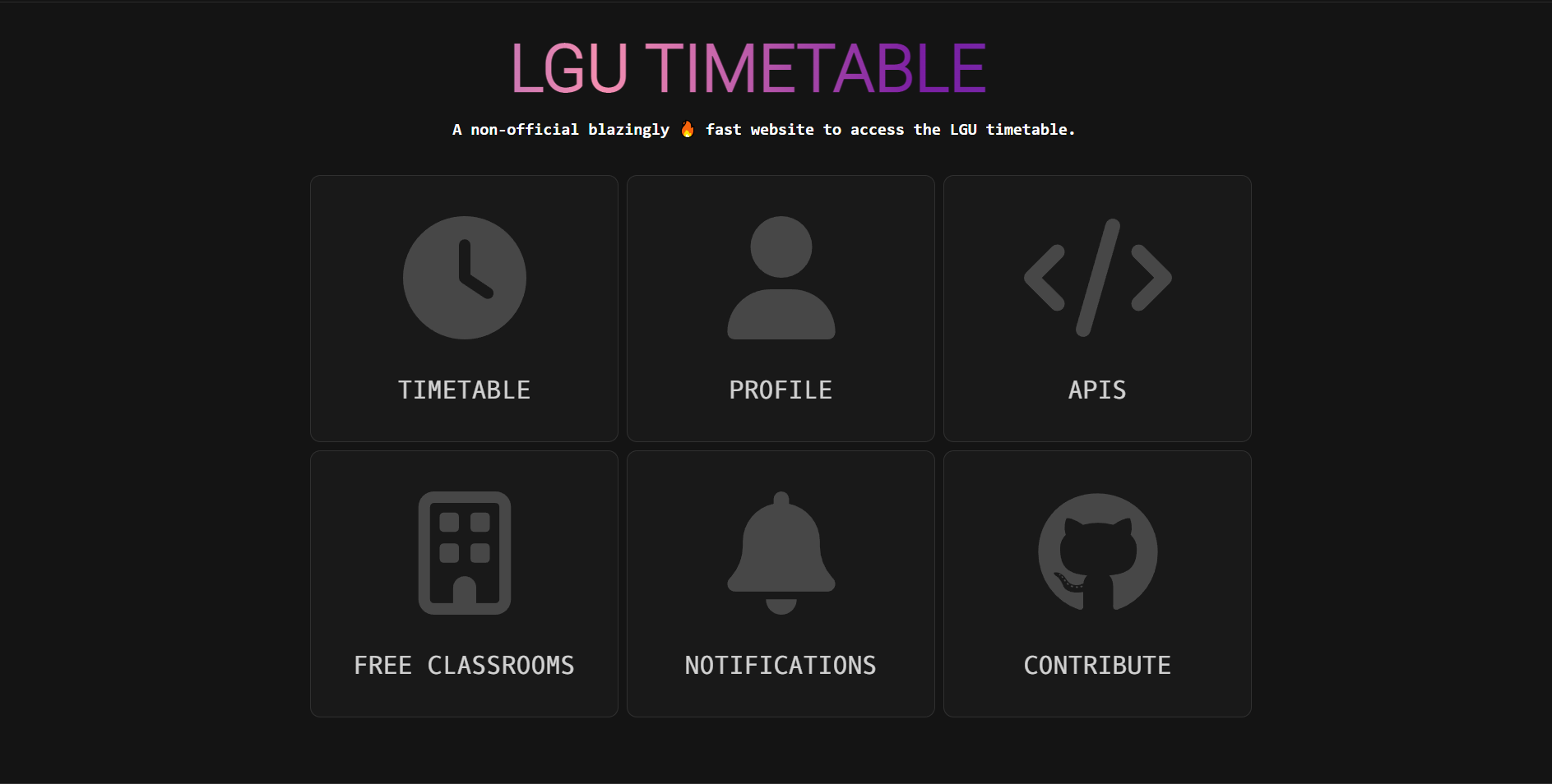 LGU-Timetable