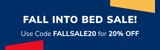 Enjoy 20% off everything with the Fall Into Bed Sale