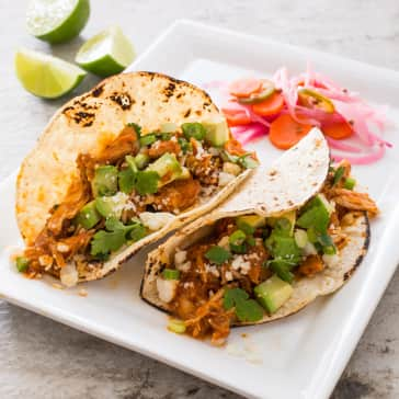 Tinga de Pollo (Shredded Chicken Tacos)