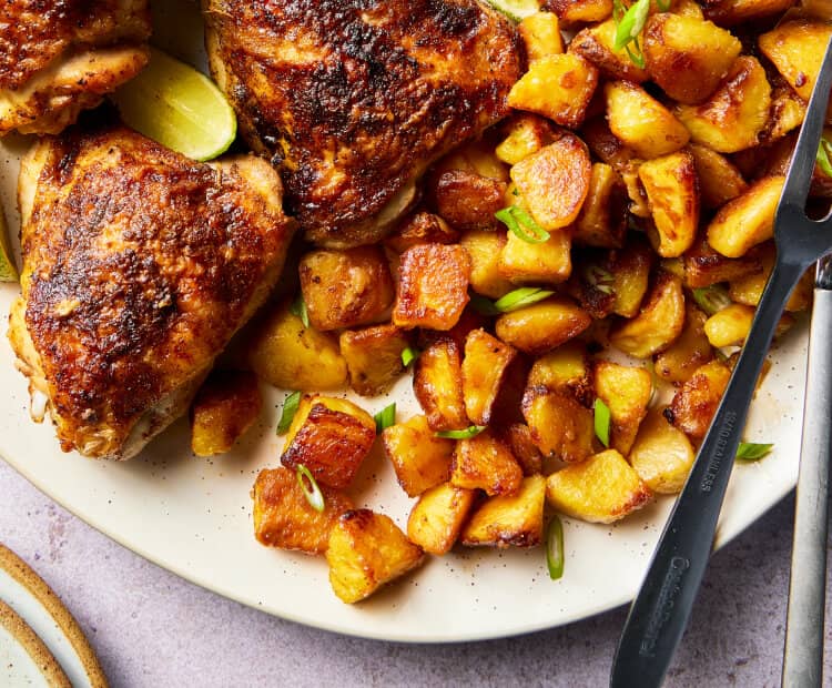 Chili Spiced Chicken Thighs and Potatoes