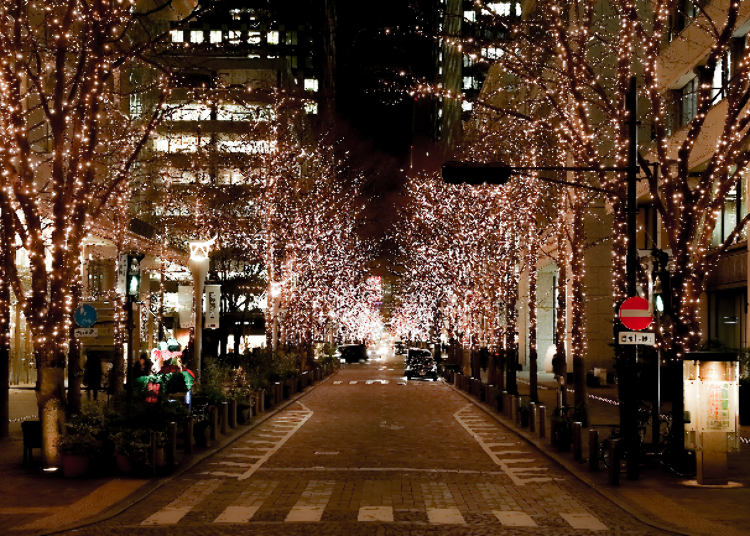 1.約120萬顆耀眼香檳金燈飾點綴的璀璨街道「丸之內Illumination 2023」