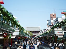 仲見世通り〜浅草寺本堂エリア