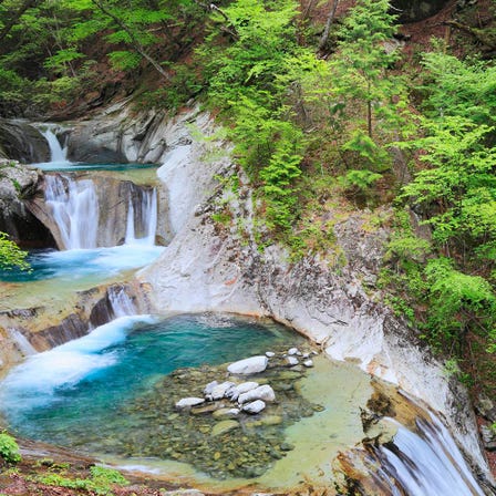 溪谷、溪流、河川、湖