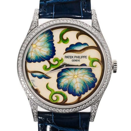 PATEK PHILIPPE Calatrava Japanese Floral Motif 5077/100G-034