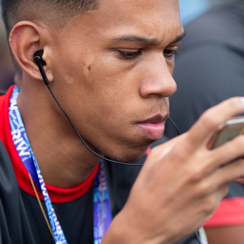 RIO DE JANEIRO (RJ), 04/10/2023 - EVENTO / RIW - Rio Innovation Week, maior evento de tecnologia e inovação da América Latina , realizado no Pier Mauá, no Centro do Rio. Na imagem, campeonato de jogo online, video game, do jogo Free Fire.