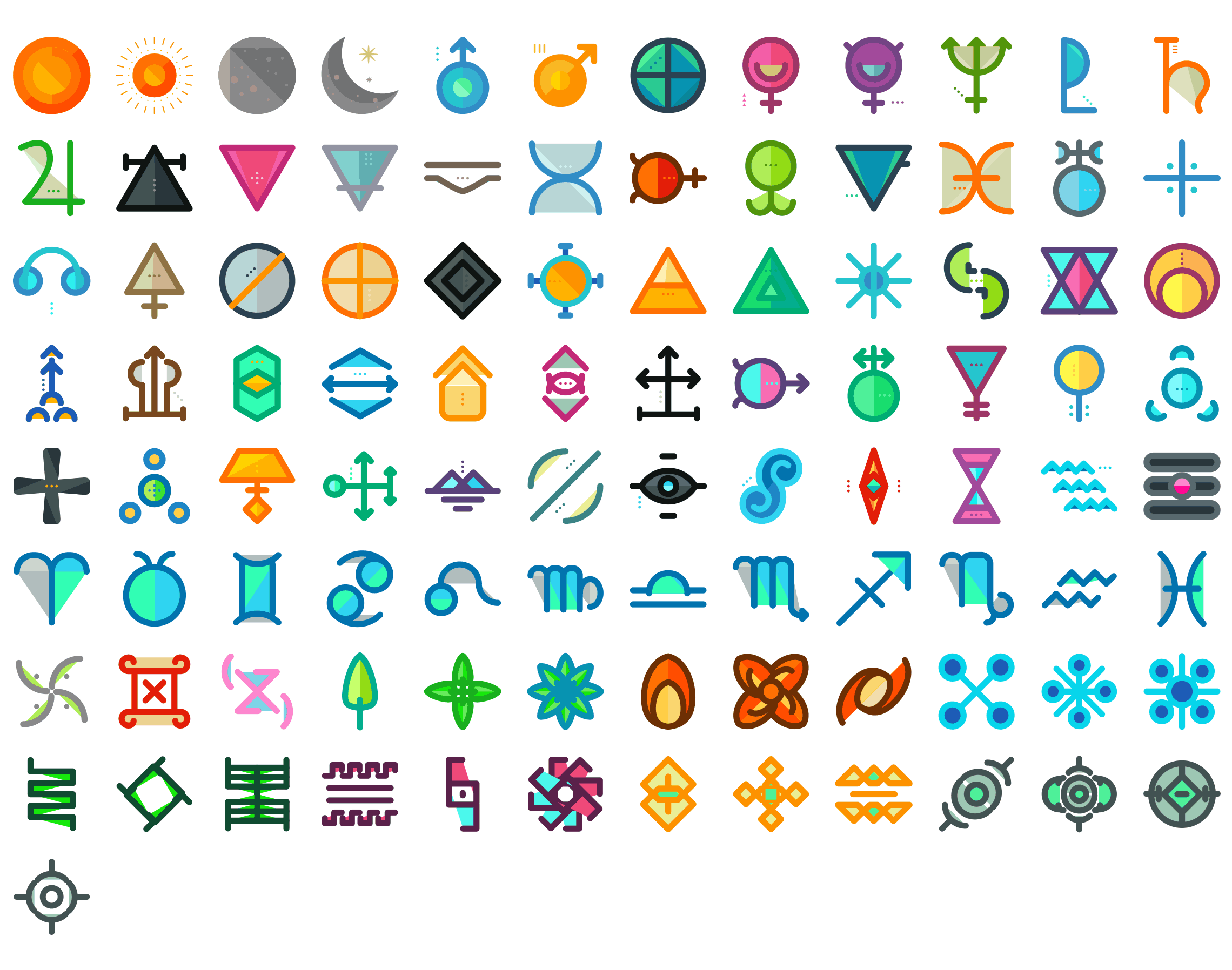 Symbols-flat-icons