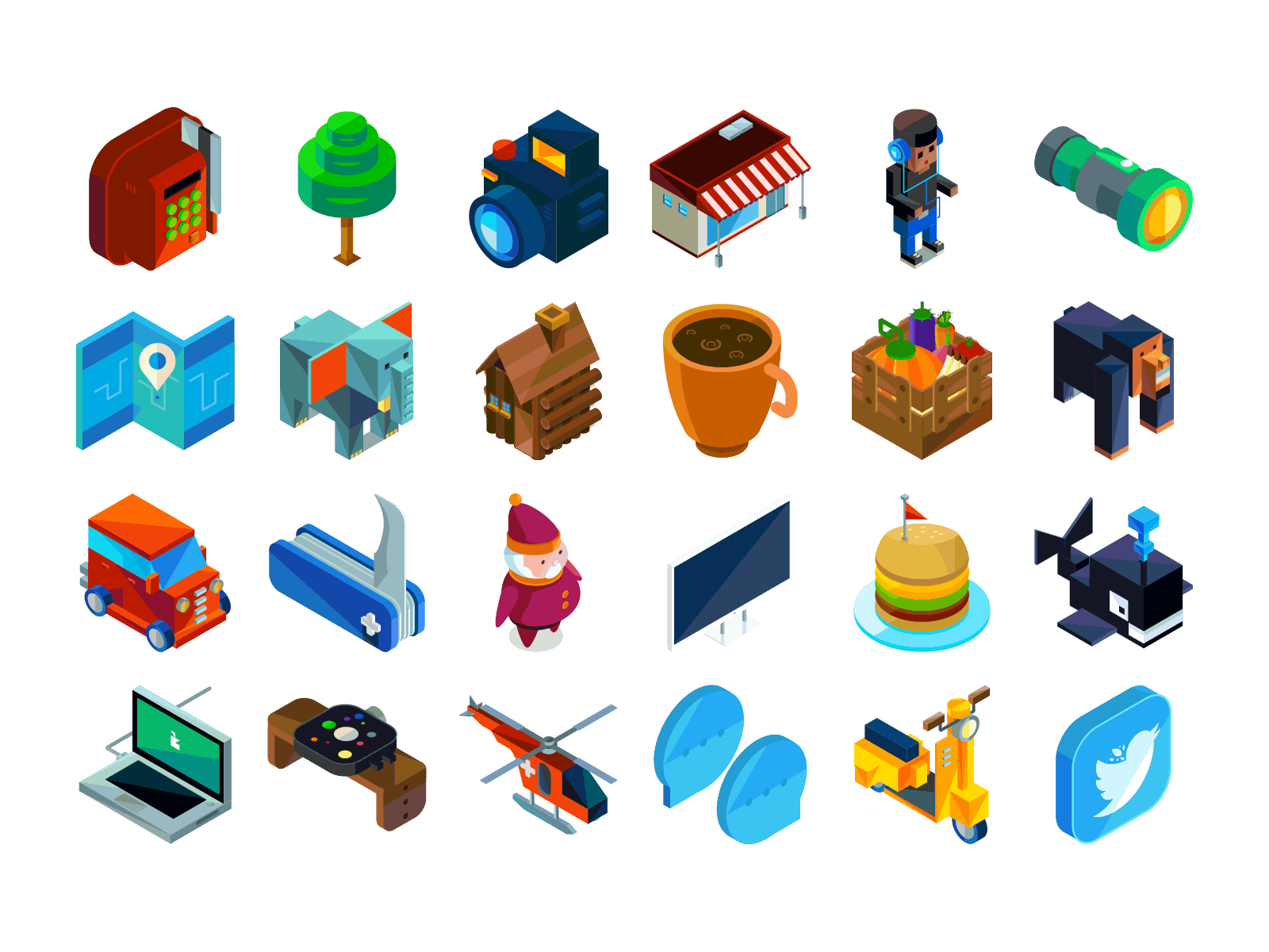 vector isometric icons