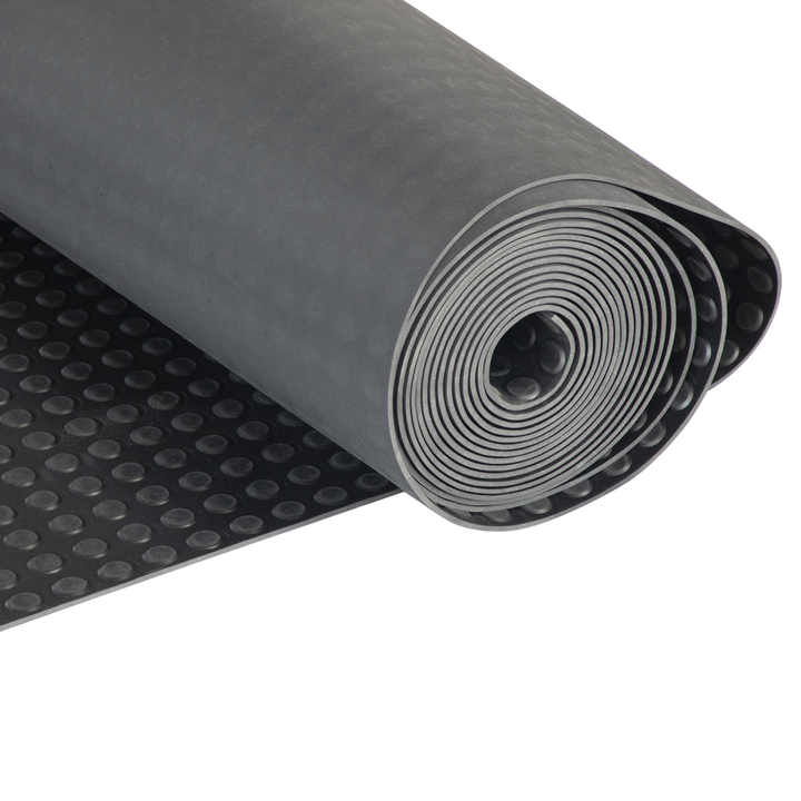 3-10mm Thick Round Button Rubber Matting For Flooring Truck