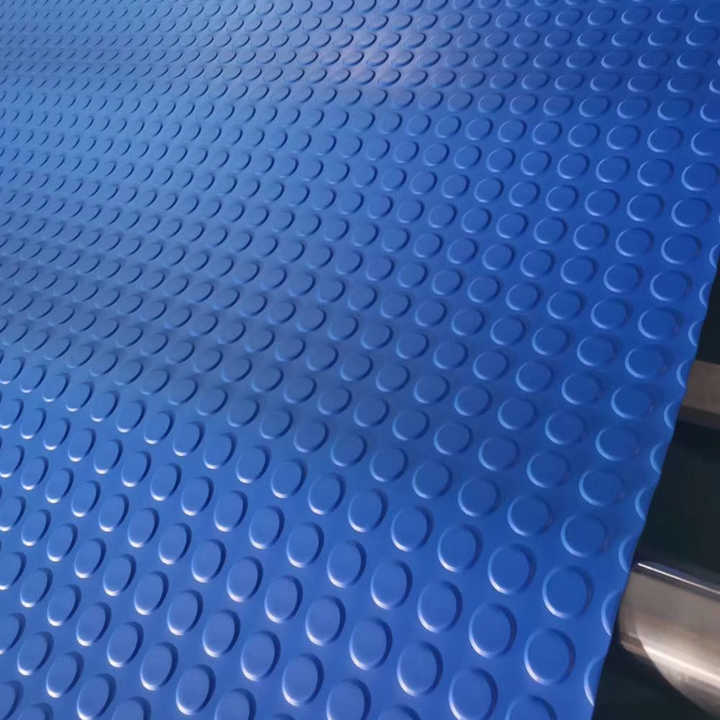 3-10mm Thick Round Button Rubber Matting For Flooring Truck