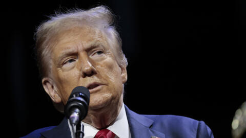 Republican presidential nominee, former US President Donald Trump, speaks at a rally at the Gaylord Rockies Resort and Convention Center on October 11, 2024 in Aurora, Colorado.