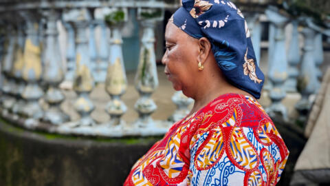 Une victime de violences sexuelles lors du massacre de Conakry la veille du verdict dans les locaux de l'Avipa (le 30 juillet 2024 à Conakry).