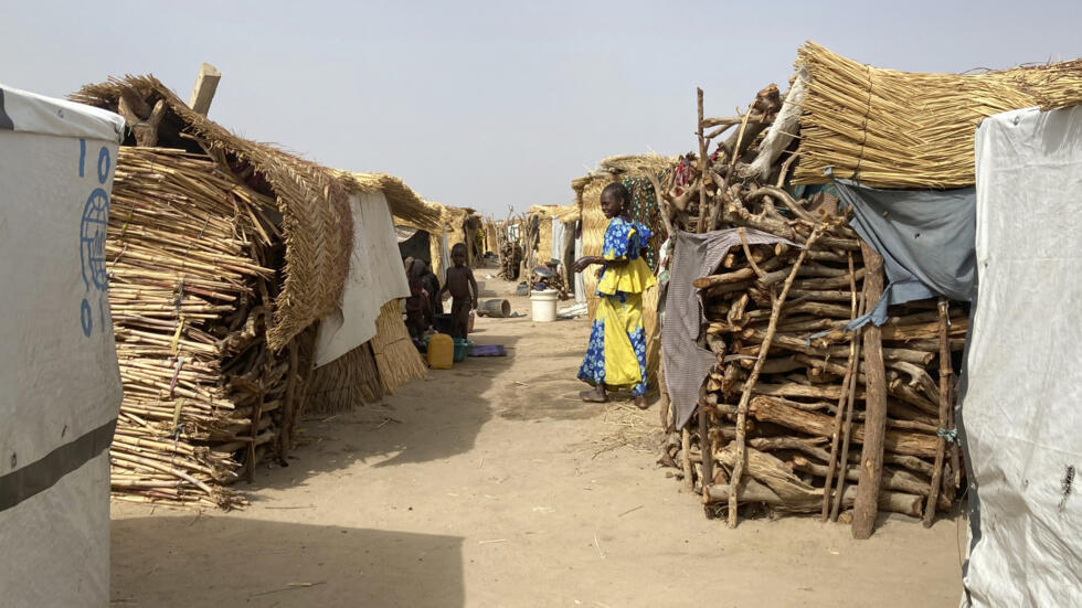 Sansanin 'yan gudun hijira na Jere da ke garin Maiduguri a jihar Borno da ke arewa maso gabashin Najeriya.