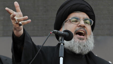 Jagoran ƙungiyar Hezbollah Sayyed Hassan Nasrallah.