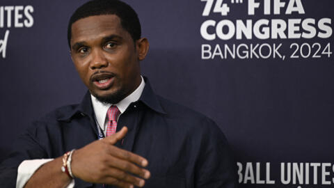 Samuel Eto'o shugaban hukumar ƙwallon ƙafa ta Kamaru.