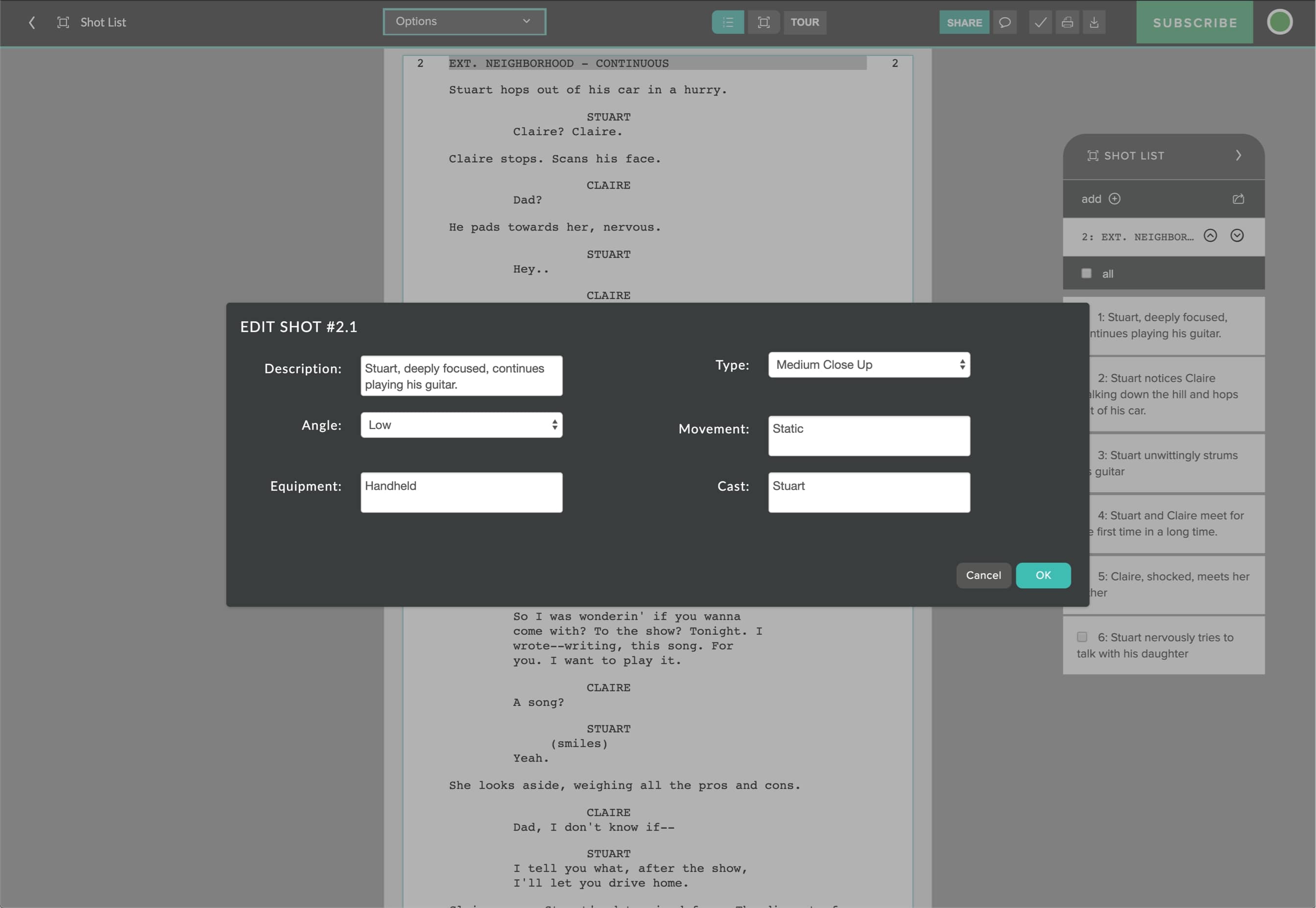 StudioBinder vs. Celtx - Shot List Template and Shot List App