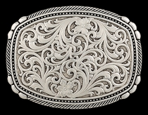 Antiqued Filigree Twisted Rope Buckle