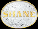 Custom Name Belt Buckle by Montana Silversmiths