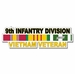 U.S. Army 9th Infantry Division Vietnam Veteran Window Strip Decal