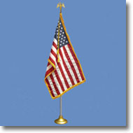  American Flag Sets -- Gold Poles