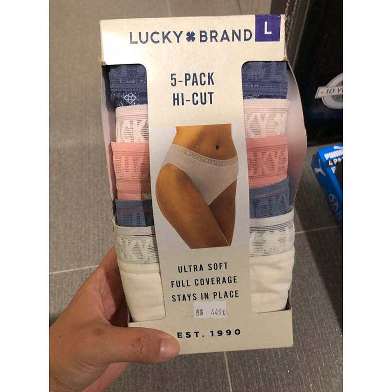 全新原廠Lucky Brand 女內褲五入組（廠商下架品下標）