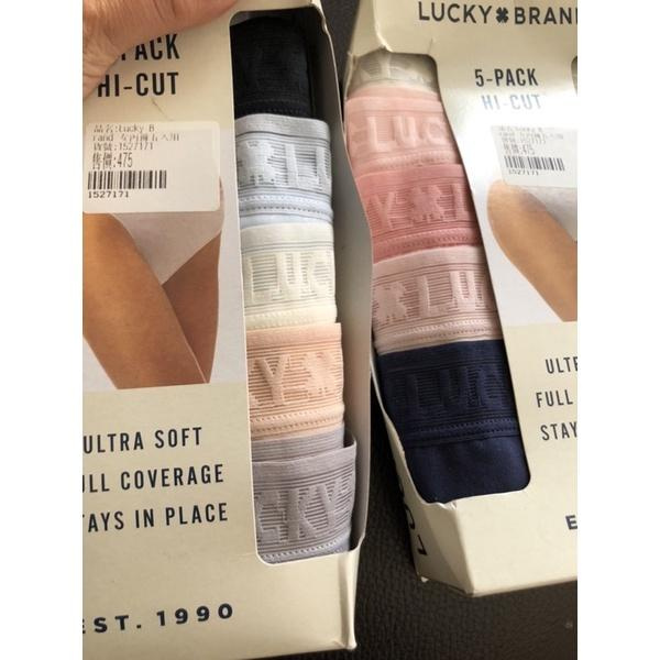 全新原廠Lucky Brand 女內褲五入組（廠商下架品下標）