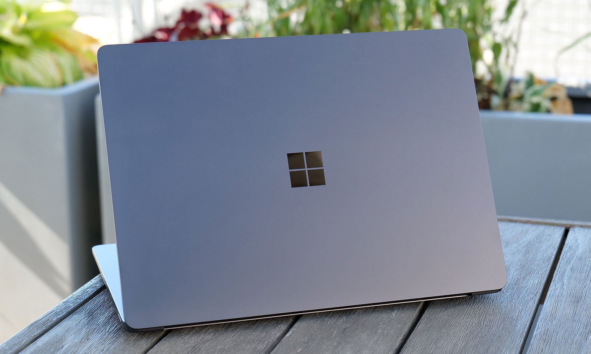 The Surface Laptop 7 features a sleek chassis made from recycled aluminum. 