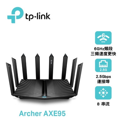 TP-Link Archer AXE95 WiFi 6E AXE7800 三頻USB3.0 Giga
