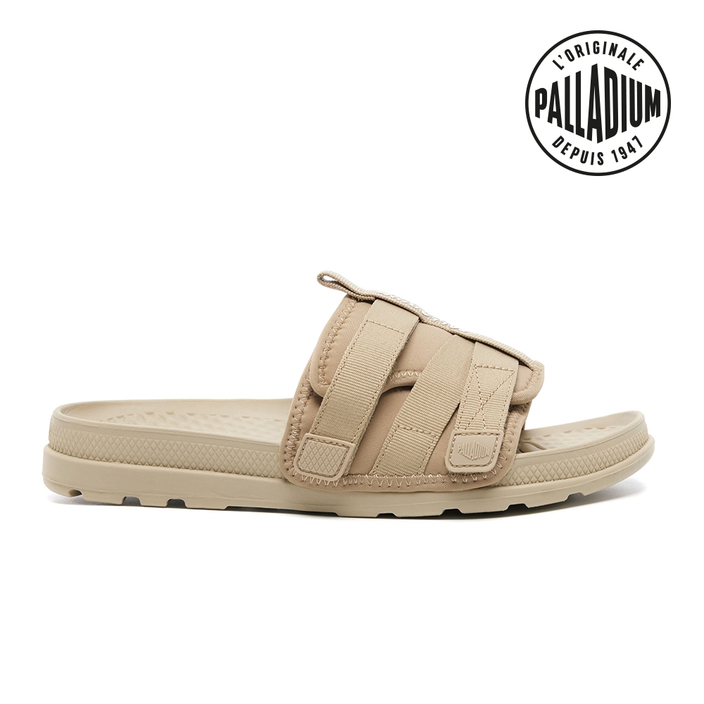 PALLADIUM SOLEA SLIDE VELCRO綁帶潛水布面涼鞋/拖鞋-男鞋/女鞋-奶茶