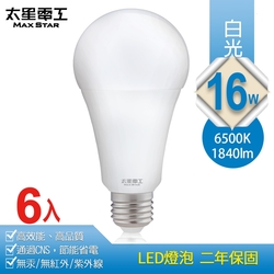 太星電工 6入 16WLED燈泡