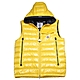 MONCLER RAGOT GILET 系列經典羽絨車縫中性款連帽背心(黃色系) product thumbnail 1