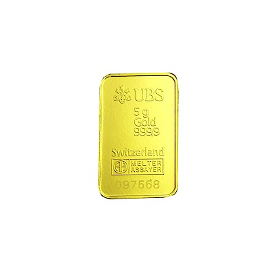 『限時89折』UBS kinebar 黃金條塊(5公克)
