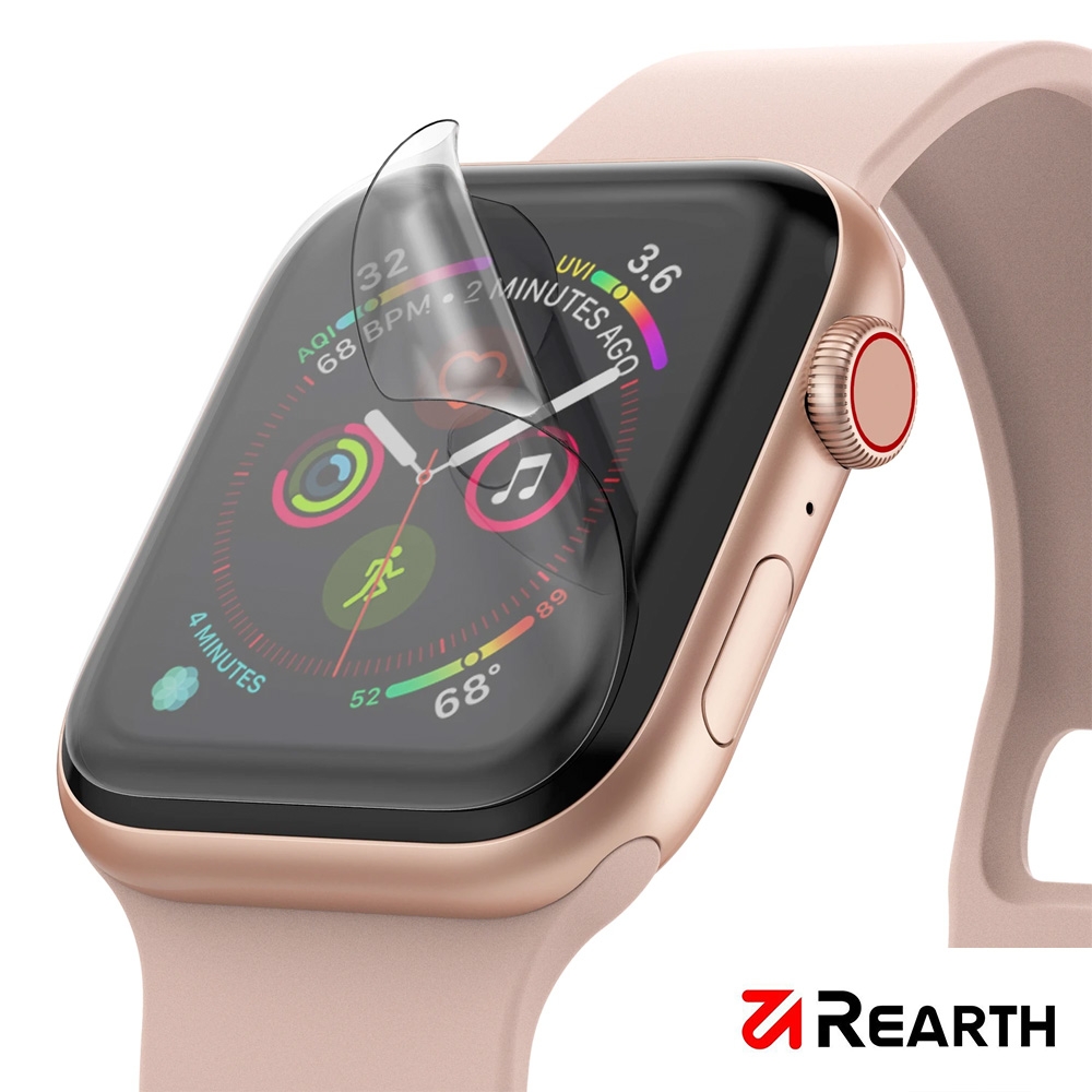 Rearth Apple Watch 8/7 45mm 螢幕保護貼(三片裝)