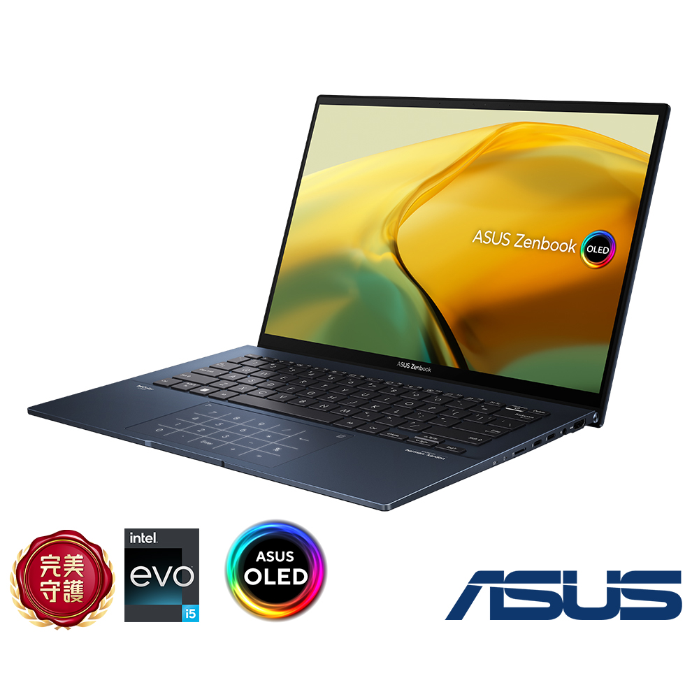 ASUS UX3402VA 14吋2.8K筆電 (i5-1340P/16G/512G/EVO/ZenBook 14 OLED/紳士藍)