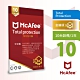 McAfee Total Protection 2021 全面防毒保護 10台1年 中文卡片版 product thumbnail 1