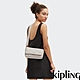 Kipling 復古典雅米灰色翻蓋手提斜背兩用包-ARAS product thumbnail 1