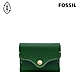 FOSSIL Heritage 復古信封雙層真皮卡夾-綠色蛇紋 SL8284310 product thumbnail 1