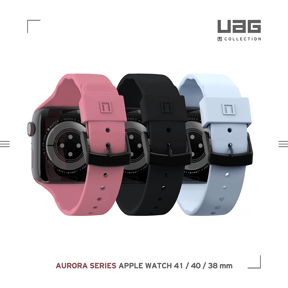 [U] Apple Watch 38/40/41mm 透氣矽膠錶帶