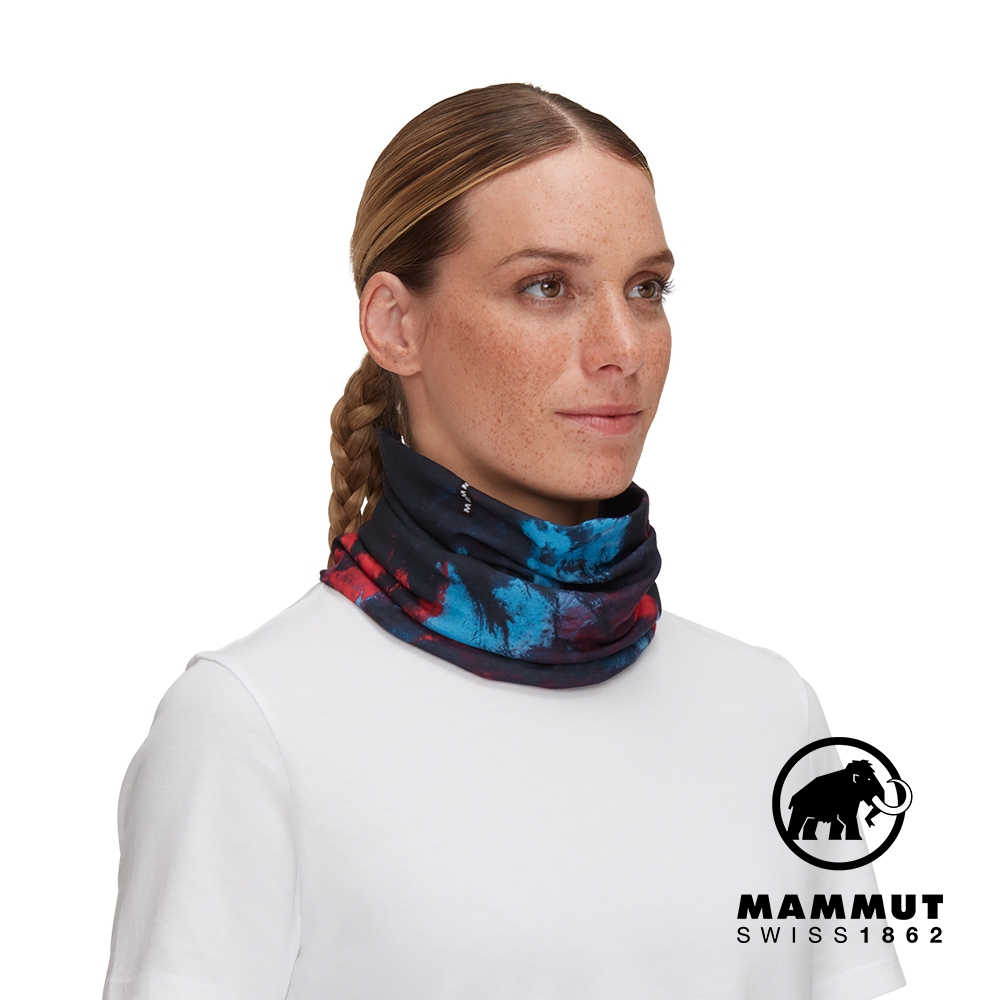 【Mammut 長毛象】Mammut Neck Gaiter Sender 防曬快乾頭巾 夜藍/杜鵑紅 #1191-01382