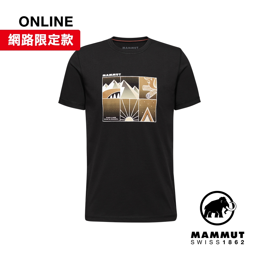 【Mammut 長毛象】Mammut Core T-Shirt Men Outdoor 機能短袖T恤 男款 黑色 #1017-04044