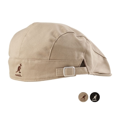 KANGOL SMU COTTON HUNTING CAP 袋鼠 調整扣環小畫家帽 休閒刺繡LOGO貝雷 K4487SM