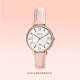 FOSSIL Dazzling耀眼水鑽皮革女錶(ES4303)-白x玫瑰金框/36mm product thumbnail 1