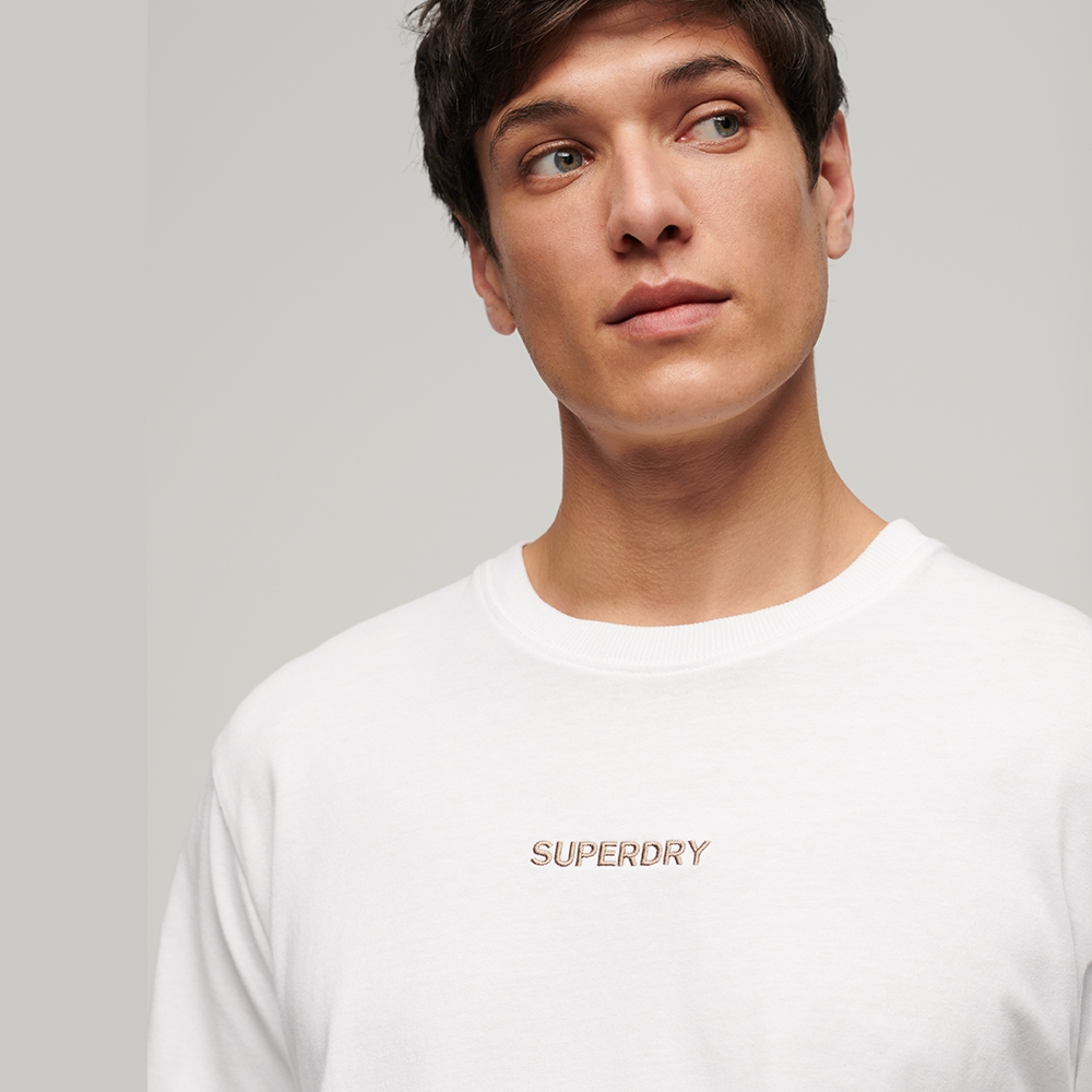 SUPERDRY 男裝 短袖T恤 Micro Logo Graphic Loose 聰明白