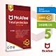 McAfee Total Protection 2021全面防毒保護5台1年中文卡片版 product thumbnail 1