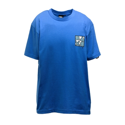 PlayStation90 年代風格背面印花T恤-藍