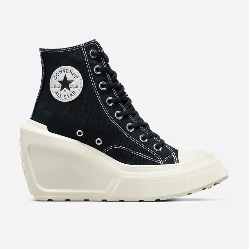 CONVERSE CHUCK 70 DE LUXE WEDGE HI 高筒 休閒鞋 厚底鞋 女鞋 黑色-A06478C