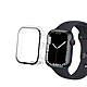 全包覆經典系列 Apple Watch Series 9/8/7 45mm 9H鋼化玻璃貼+錶殼 一體式保護殼(透明) product thumbnail 1